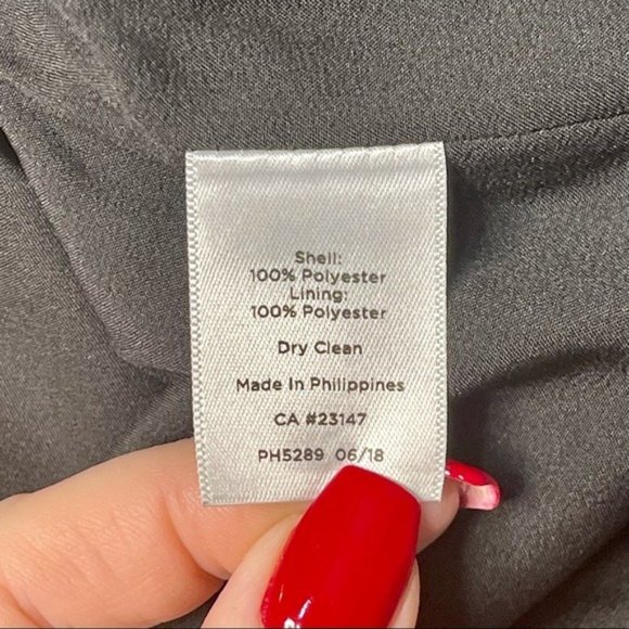 Talbots Paisley Print Shift Dress with Bell Sleeves Black & White 4 Small - Picture 12 of 12